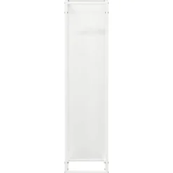 VIDAXL - Portant de bois chauffage blanc 25x25x100 cm
