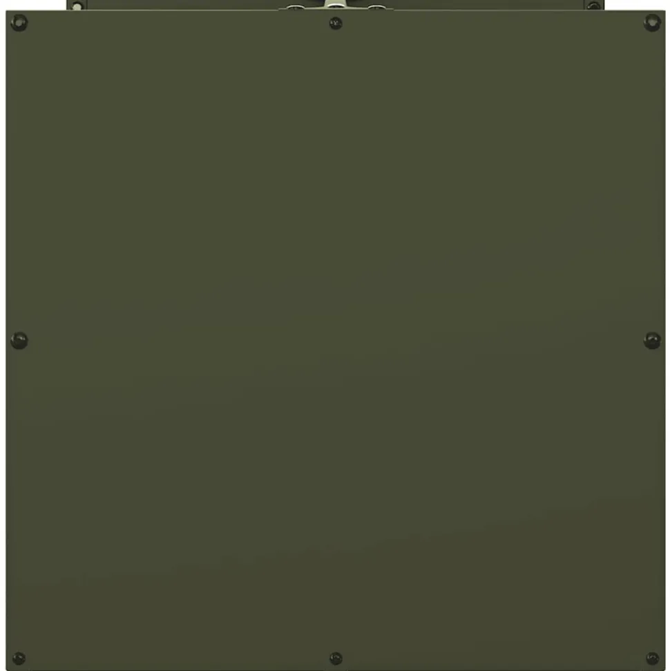 VIDAXL - Portant de bois chauffage vert olive 40x40x40 cm