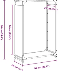 VIDAXL - Portant de bois chauffage vert olive 60x28x90 cm