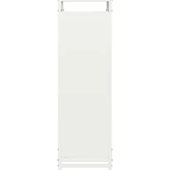 VIDAXL - Portant de bois chauffage blanc 44x28x90 cm