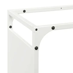 VIDAXL - Portant de bois chauffage blanc 60x28x90 cm