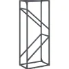 VIDAXL - Portant de bois chauffage anthracite 40x25x100 cm