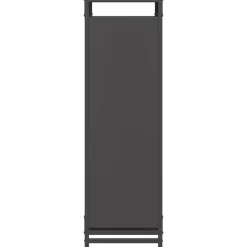 VIDAXL - Portant de bois chauffage noir 44x28x90 cm