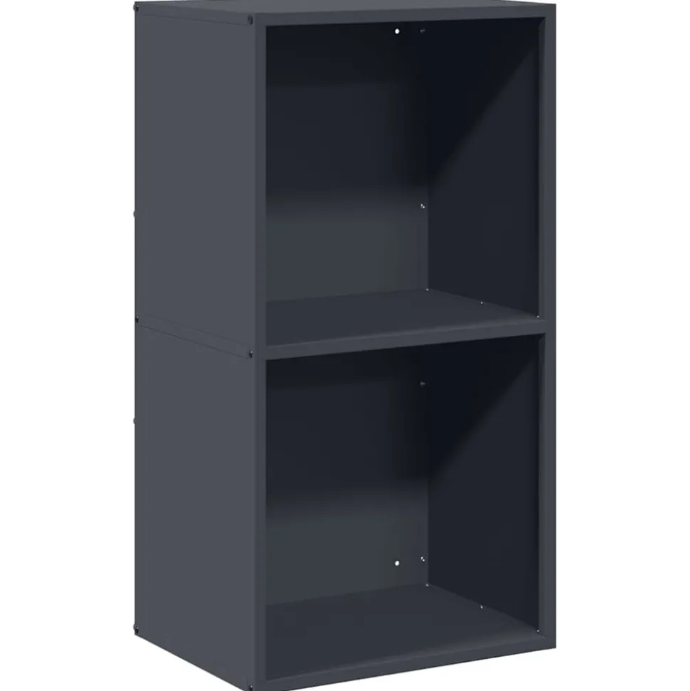 VIDAXL - Portant de bois chauffage anthracite 40x30x75 cm
