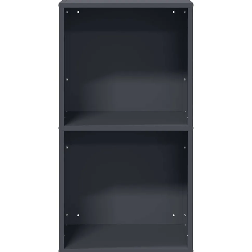 VIDAXL - Portant de bois chauffage anthracite 40x30x75 cm