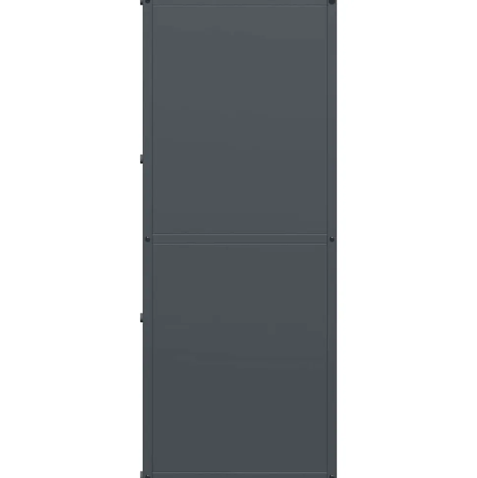 VIDAXL - Portant de bois chauffage anthracite 40x30x75 cm