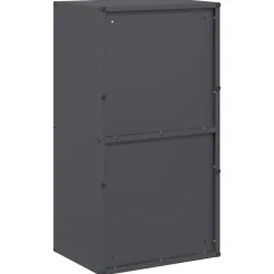 VIDAXL - Portant de bois chauffage anthracite 40x30x75 cm