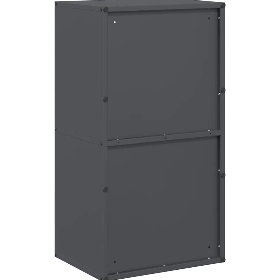 VIDAXL - Portant de bois chauffage anthracite 40x30x75 cm