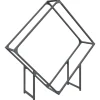VIDAXL - Portant de bois chauffage anthracite 100x25x100 cm