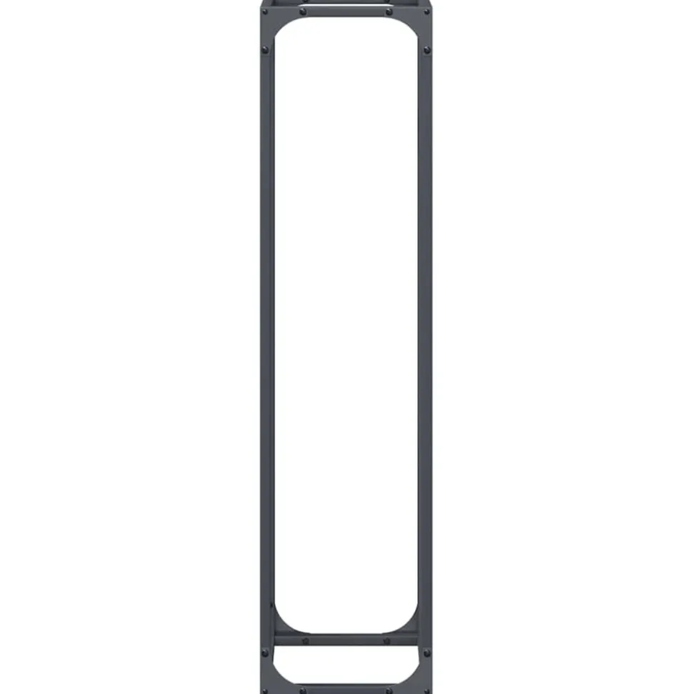 VIDAXL - Portant de bois chauffage anthracite 25x25x100 cm