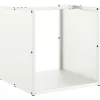 VIDAXL - Portant de bois chauffage blanc 40x40x40 cm