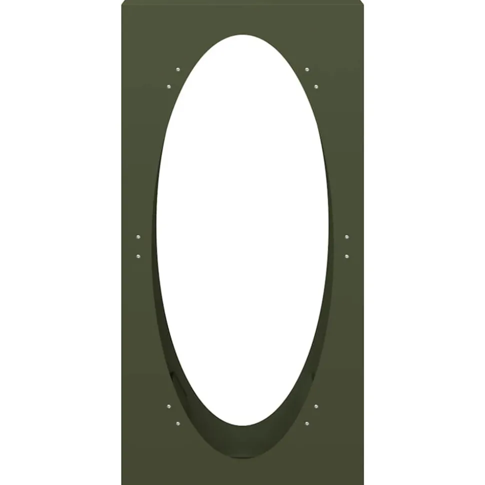 VIDAXL - Portant de bois chauffage vert olive 50x23x100 cm