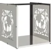 VIDAXL - Portant de bois de chauffage 40x40x40 cm acier inoxydable