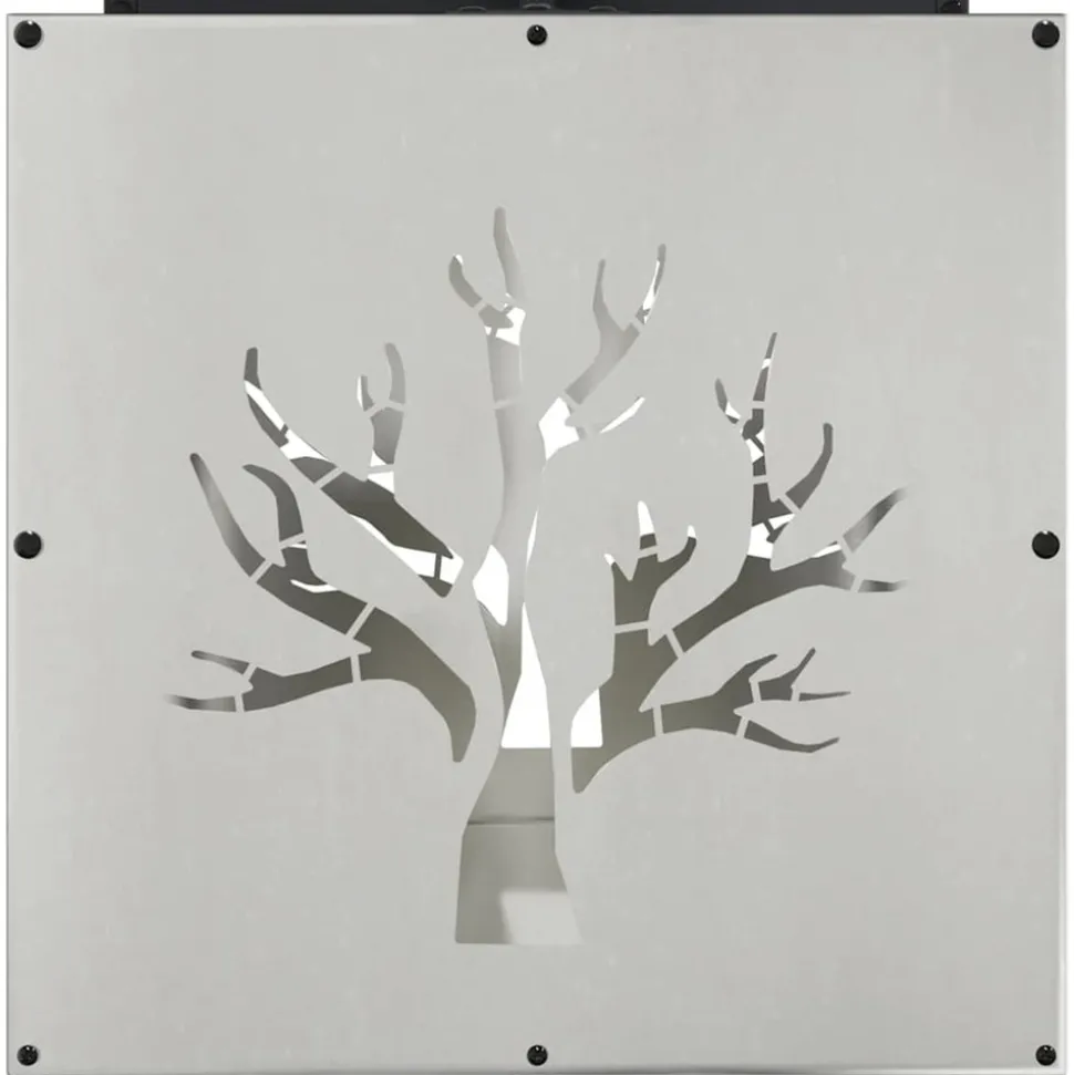 VIDAXL - Portant de bois de chauffage 40x40x40 cm acier inoxydable