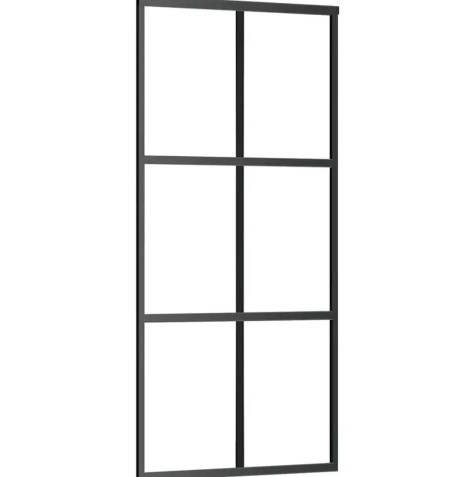 VIDAXL - Porte coulissante avec kit de quincaillerie 90x205 cm verre esg
