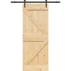 VIDAXL - Porte coulissante et kit de quincaillerie 80x210 cm pin massif