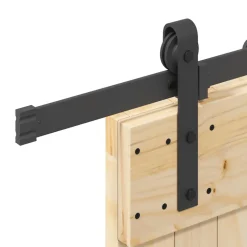 VIDAXL - Porte coulissante et kit de quincaillerie 90x210 cm pin massif