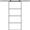 VIDAXL - Porte coulissante avec kit de quincaillerie 90x205 cm verre esg