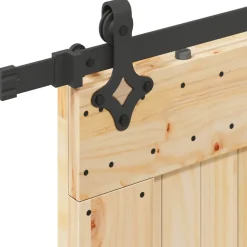 VIDAXL - Porte coulissante et kit de quincaillerie 70x210 cm pin massif
