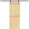 VIDAXL - Porte coulissante et kit de quincaillerie 80x210 cm pin massif