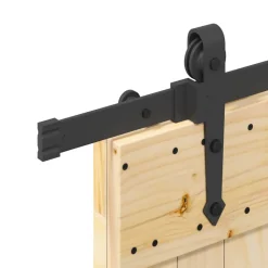 VIDAXL - Porte coulissante et kit de quincaillerie 80x210 cm pin massif