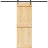 VIDAXL - Porte coulissante et kit de quincaillerie 70x210 cm pin massif