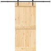 VIDAXL - Porte coulissante et kit de quincaillerie 90x210 cm pin massif