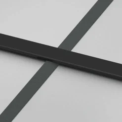 VIDAXL - Porte coulissante kit de quincaillerie trempé verre aluminium