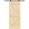 VIDAXL - Porte coulissante et kit de quincaillerie 85x210 cm pin massif