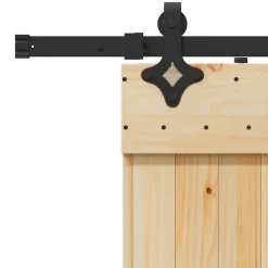 VIDAXL - Porte coulissante et kit de quincaillerie 100x210 cm pin massif