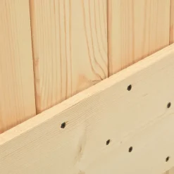 VIDAXL - Porte coulissante et kit de quincaillerie 100x210 cm pin massif