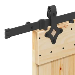 VIDAXL - Porte coulissante et kit de quincaillerie 95x210 cm pin massif