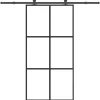 VIDAXL - Porte coulissante et quincaillerie esg verre et aluminium