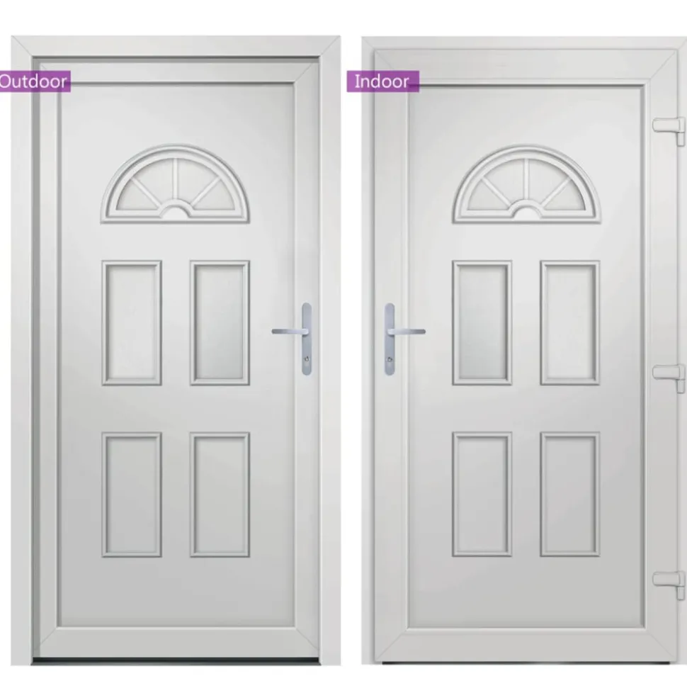 VIDAXL - Porte d'entrée blanc 98x198 cm pvc