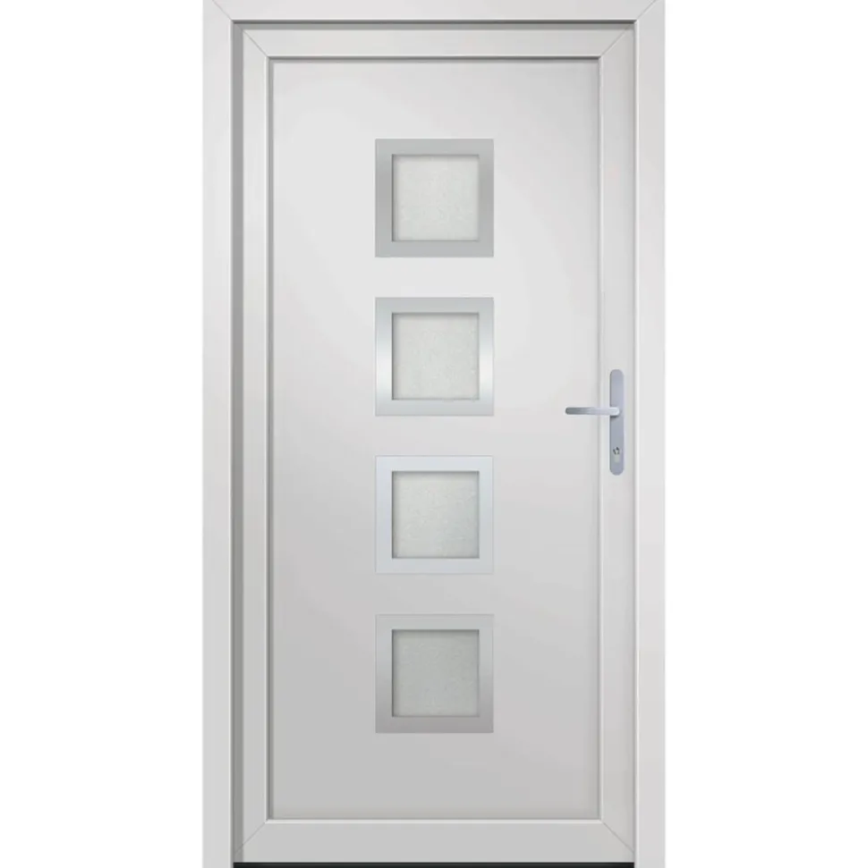 VIDAXL - Porte d'entrée blanc 108x208 cm pvc