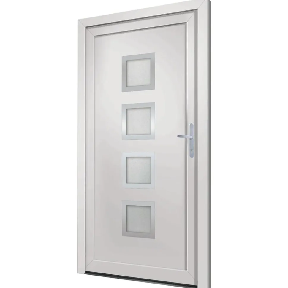 VIDAXL - Porte d'entrée blanc 108x208 cm pvc