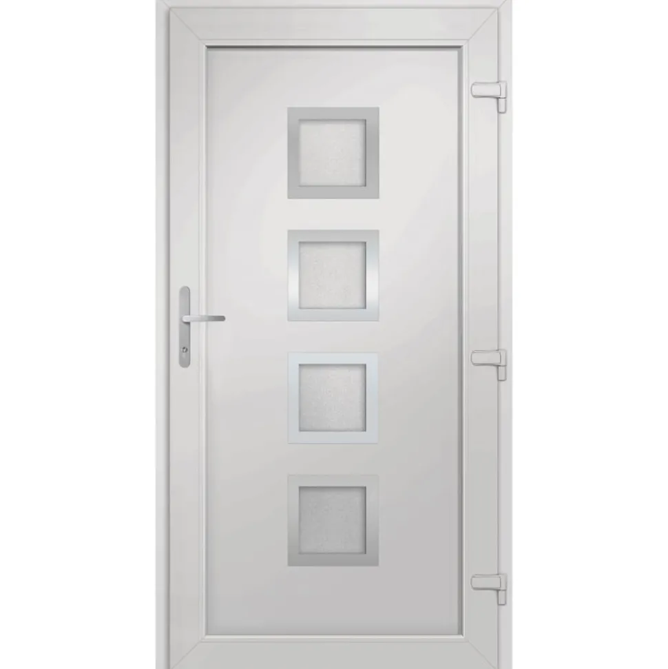 VIDAXL - Porte d'entrée blanc 108x208 cm pvc