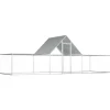 VIDAXL - Poulailler 6 x 2 x 2 m acier galvanisé