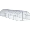 VIDAXL - Poulailler d extérieur 3x12x2 m acier galvanisé