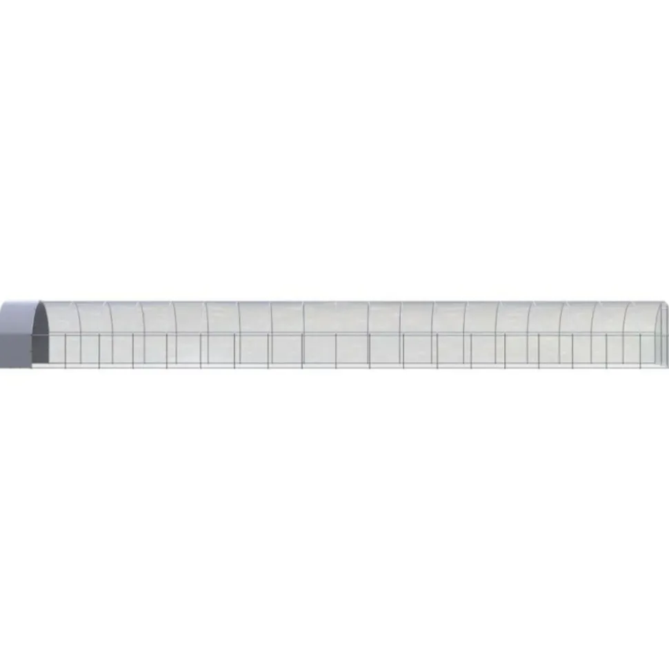 VIDAXL - Poulailler d extérieur 3x20x2 m acier galvanisé