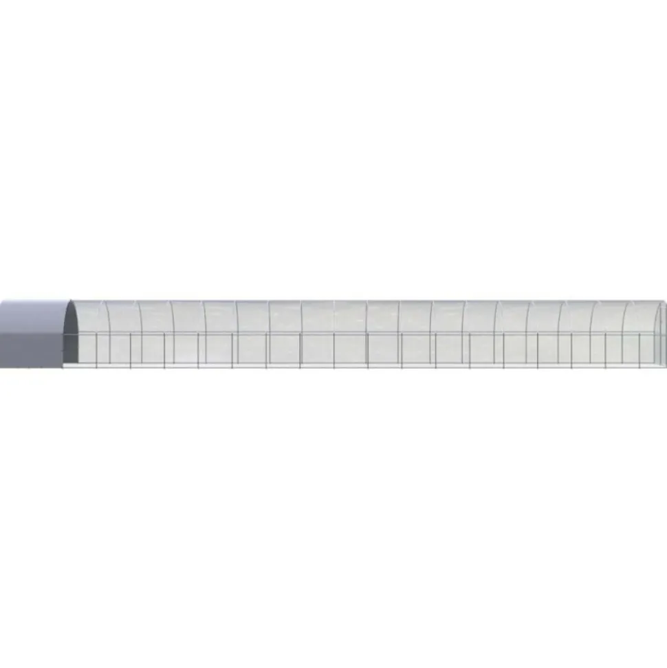 VIDAXL - Poulailler d extérieur 3x20x2 m acier galvanisé