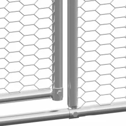 VIDAXL - Poulailler d extérieur 3x24x2 m acier galvanisé