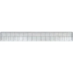 VIDAXL - Poulailler d extérieur 3x16x2 m acier galvanisé