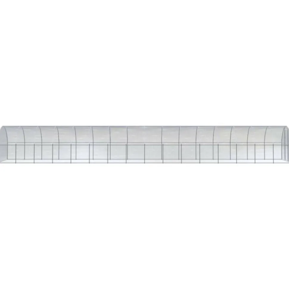 VIDAXL - Poulailler d extérieur 3x16x2 m acier galvanisé