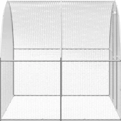 VIDAXL - Poulailler d extérieur 3x16x2 m acier galvanisé