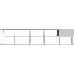 VIDAXL - Poulailler d extérieur 3x10x2 m acier galvanisé