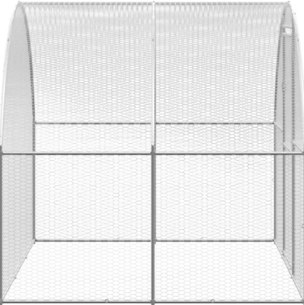 VIDAXL - Poulailler d extérieur 3x2x2 m acier galvanisé