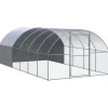 VIDAXL - Poulailler d extérieur 3x6x2 m acier galvanisé