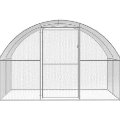 VIDAXL - Poulailler d extérieur 3x12x2 m acier galvanisé