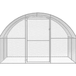 VIDAXL - Poulailler d extérieur 3x10x2 m acier galvanisé